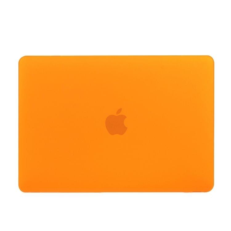 Laptop Translucent Frosted Hard Plastic Protective Case for Macbook 12 inch(Orange)