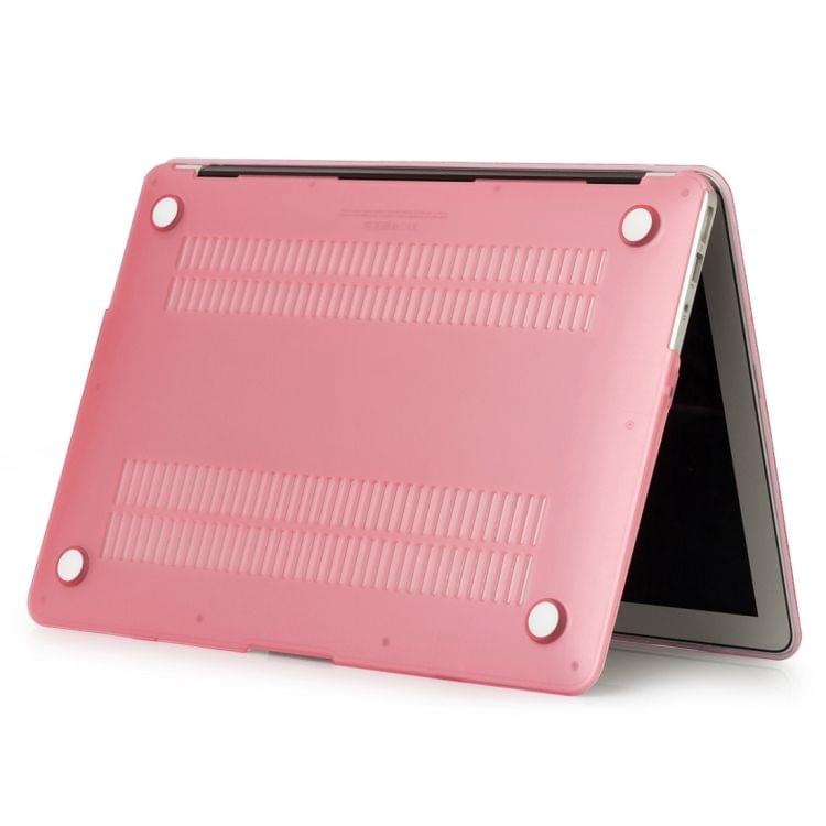 Glittery Powder Laptop PU Leather Paste Case for MacBook Pro 15.4 inch A1990 (2018) / A1707 (2016 - 2017) (Pink)