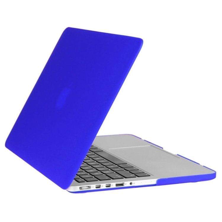 ENKAY for Macbook Pro Retina 13.3 inch (US Version) / A1425 / A1502 Hat-Prince 3 in 1 Frosted Hard Shell Plastic Protective Case with Keyboard Guard & Port Dust Plug(Dark Blue)
