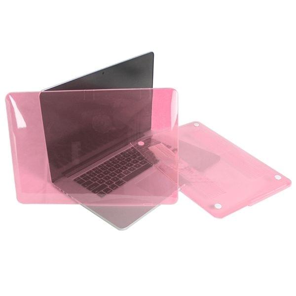 ENKAY for MacBook Pro Retina 13.3 inch (US Version) / A1425 / A1502 4 in 1 Crystal Hard Shell Plastic Protective Case with Screen Protector & Keyboard Guard & Anti-dust Plugs(Pink)