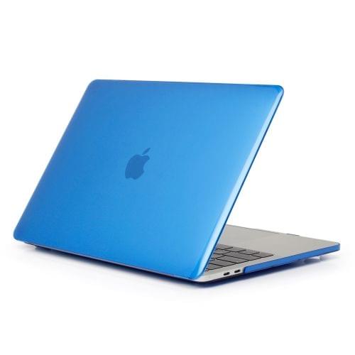 Laptop Crystal Style PC Protective Case for MacBook Pro 13.3 inch A1989 (2018) (Dark Blue)