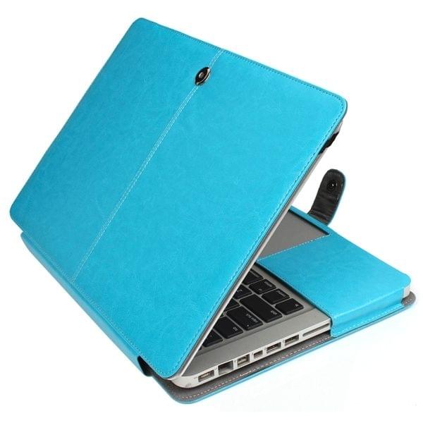 Notebook Leather Case with Snap Fastener for 13.3 inch MacBook Pro(Blue)