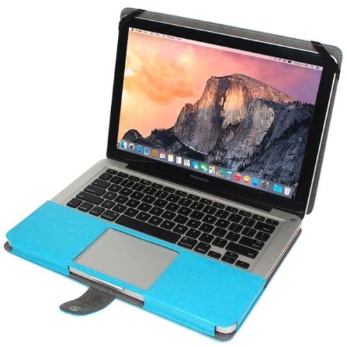 Notebook Leather Case with Snap Fastener for 13.3 inch MacBook Pro(Blue)
