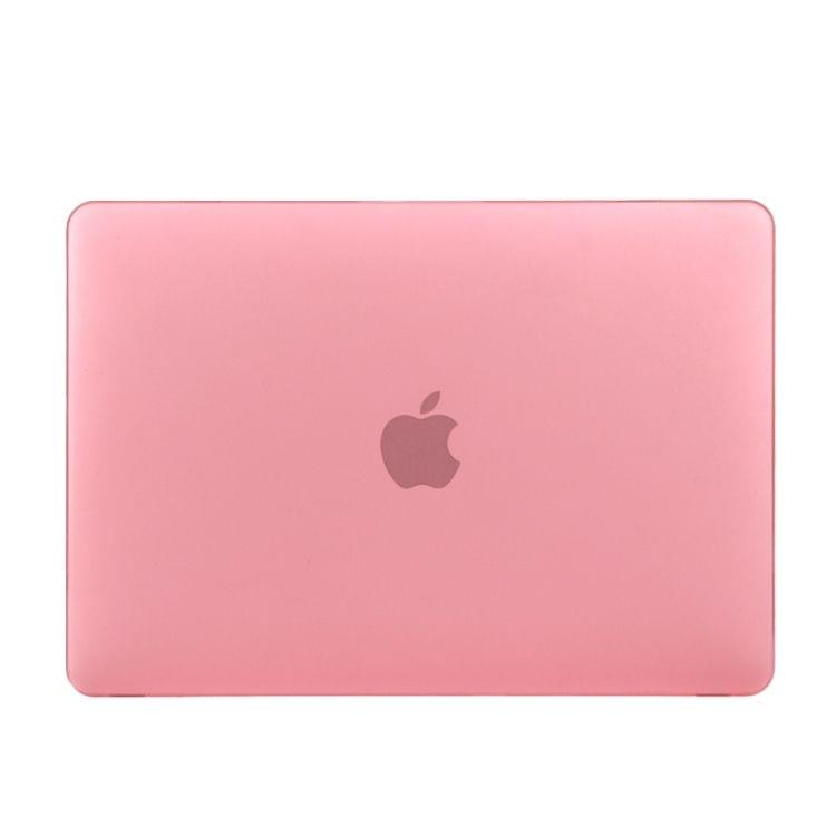 Laptop Translucent Frosted Hard Plastic Protective Case for Macbook 12 inch(Pink)