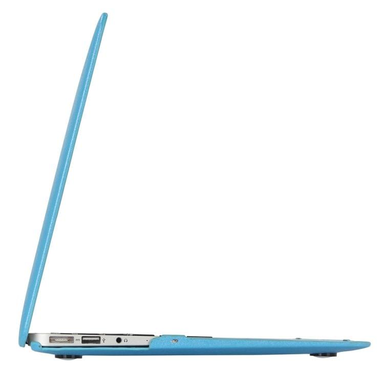 For Macbook Pro Retina 15.4 inch Silk Texture Apple Laptop PC Protective Case(Blue)