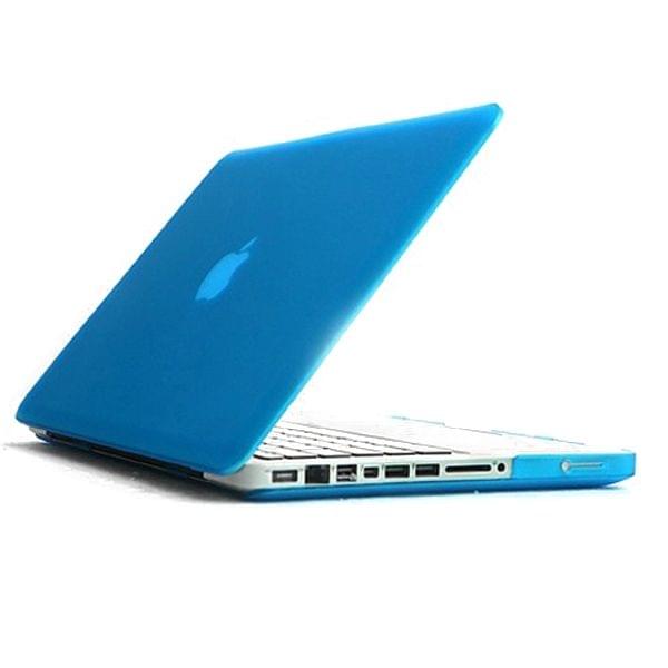 ENKAY for MacBook Pro 13.3 inch (US Version) / A1278 4 in 1 Frosted Hard Shell Plastic Protective Case with Screen Protector & Keyboard Guard & Anti-dust Plugs(Blue)