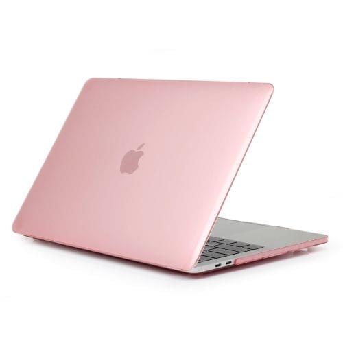 Laptop Crystal Style PC Protective Case for MacBook Pro 15.4 inch A1990 (2018) (Pink)