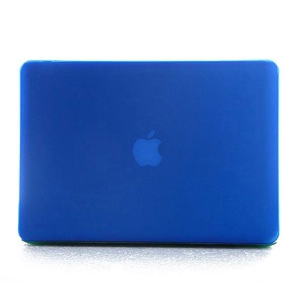 ENKAY for MacBook Pro 13.3 inch (US Version) / A1278 4 in 1 Frosted Hard Shell Plastic Protective Case with Screen Protector & Keyboard Guard & Anti-dust Plugs(Dark Blue)