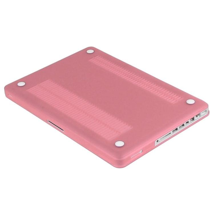 ENKAY for Macbook Pro 15.4 inch (US Version) / A1286 Hat-Prince 3 in 1 Frosted Hard Shell Plastic Protective Case with Keyboard Guard & Port Dust Plug(Pink)