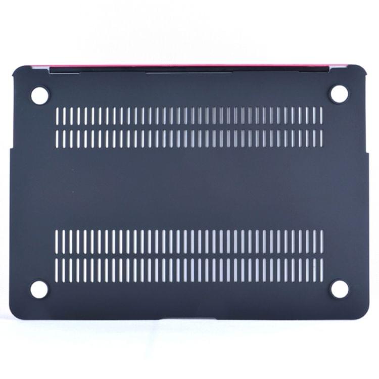 Laptop PU Leather Paste Case for MacBook Air 11.6 inch A1465 (2012 - 2015) / A1370 (2010 - 2011) (Rose Red)