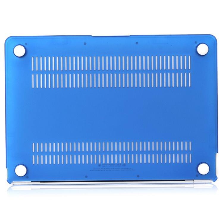 Laptop Matte Style Protective Case for MacBook Air 13.3 inch A1932 (2018)(Dark Blue)