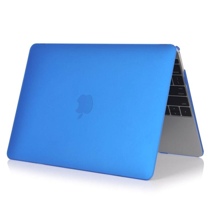 Laptop Matte Style Protective Case for MacBook Air 13.3 inch A1932 (2018)(Dark Blue)