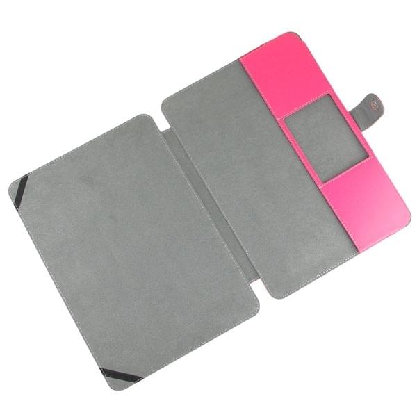 Notebook Leather Case with Snap Fastener for 15.4 inch MacBook Pro Retina(Magenta)