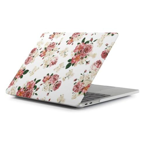 Laurel Flower Pattern Laptop Water Decals PC Protective Case for MacBook Pro 15.4 inch A1990 (2018)