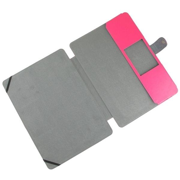 Notebook Leather Case with Snap Fastener for 13.3 inch MacBook Air(Magenta)