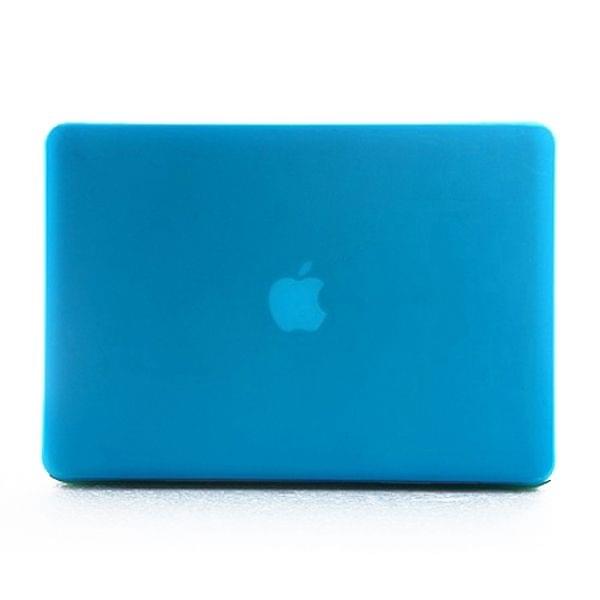 ENKAY for MacBook Pro 15.4 inch (US Version) / A1286 4 in 1 Frosted Hard Shell Plastic Protective Case with Screen Protector & Keyboard Guard & Anti-dust Plugs(Blue)