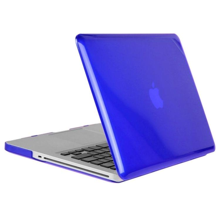 ENKAY for Macbook Pro 13.3 inch (US Version) / A1278 Hat-Prince 3 in 1 Crystal Hard Shell Plastic Protective Case with Keyboard Guard & Port Dust Plug(Dark Blue)