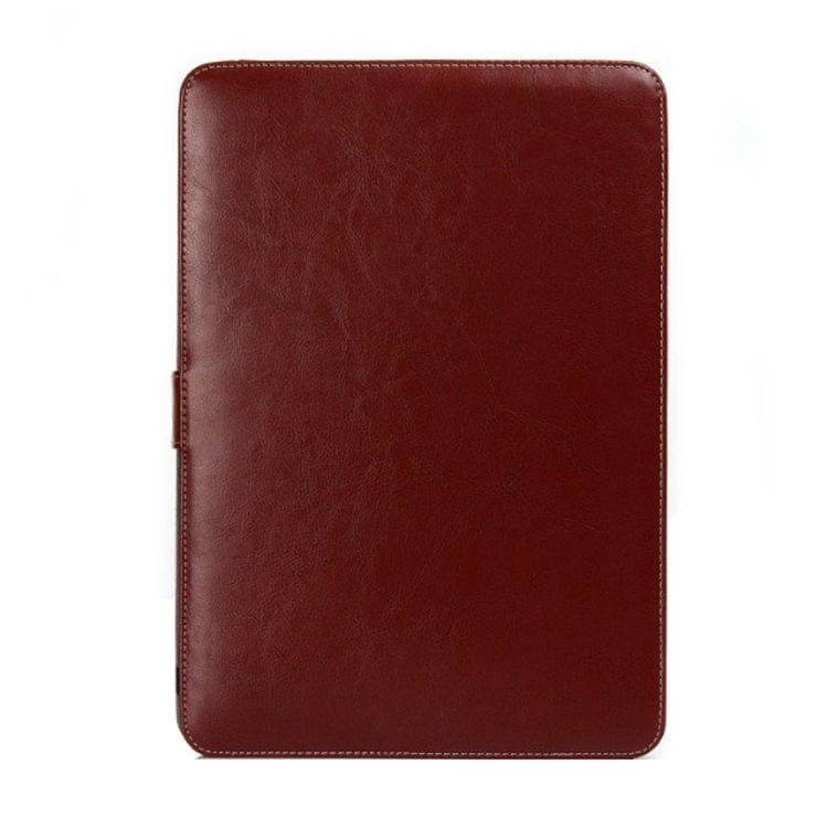 For Macbook Pro Retina 15.4 inch Laptop Crazy Horse Texture Horizontal Flip Leather Case(Coffee)