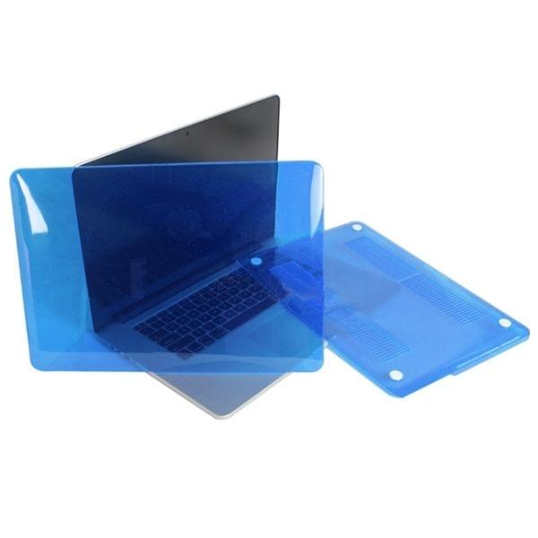 ENKAY for MacBook Pro Retina 13.3 inch (US Version) / A1425 / A1502 4 in 1 Crystal Hard Shell Plastic Protective Case with Screen Protector & Keyboard Guard & Anti-dust Plugs(Dark Blue)
