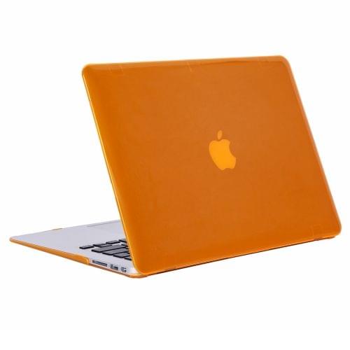 Laptop Crystal Hard Protective Case for MacBook Air 13.3 inch A1466 (2012 - 2017) / A1369 (2010 - 2012)(Orange)