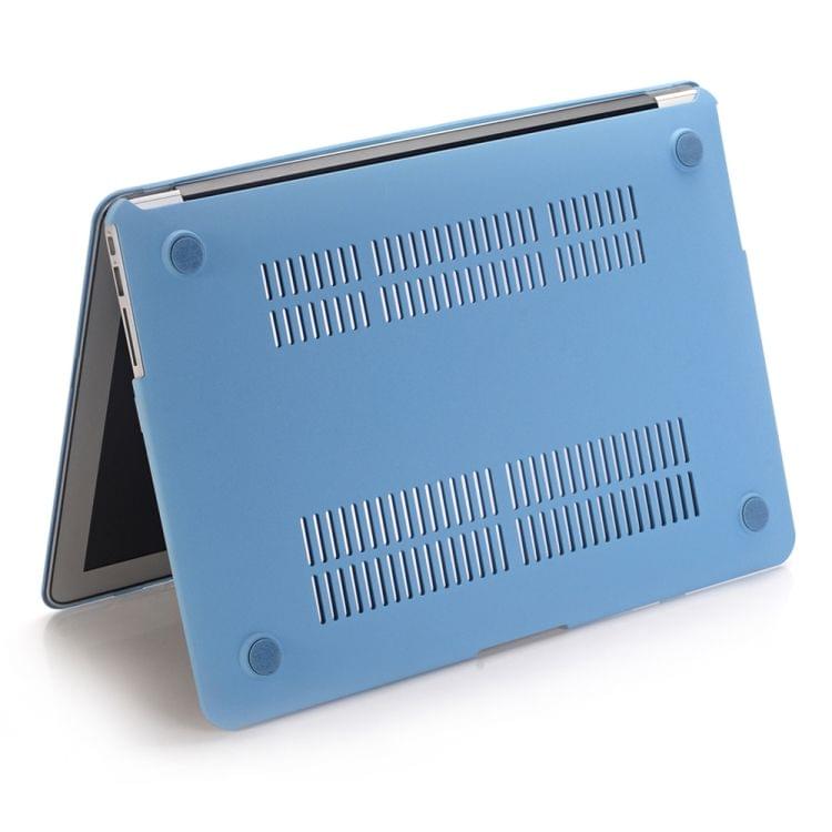 Quicksand Laptop Plastic Protective Case for MacBook Retina 15.4 inch A1398 (Sky Blue)