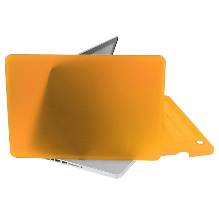 ENKAY for Macbook Pro 13.3 inch (US Version) / A1278 Hat-Prince 3 in 1 Frosted Hard Shell Plastic Protective Case with Keyboard Guard & Port Dust Plug(Orange)
