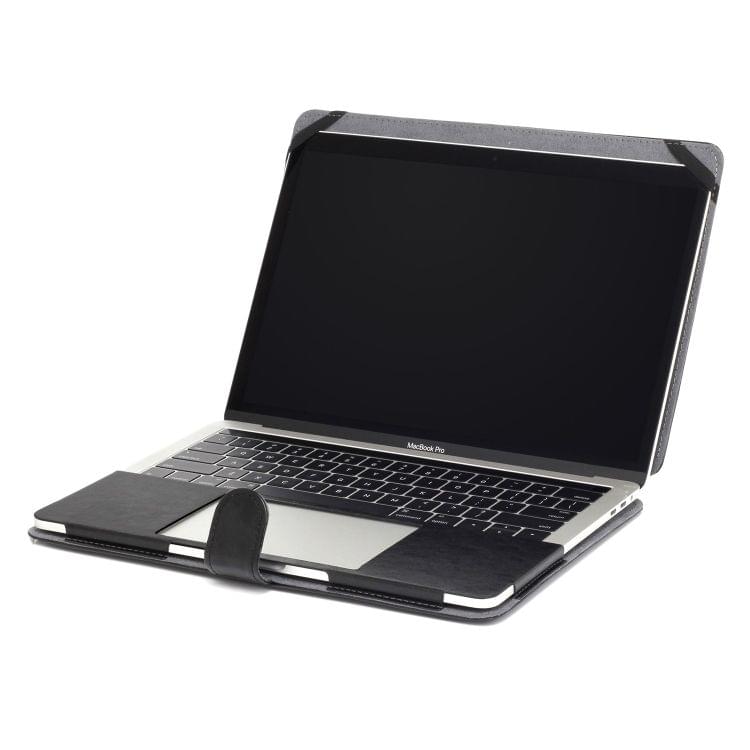 Crazy Horse Texture Horizontal Flip Leather PU Case for MacBook Pro 15.4 inch A1990 (2018) (Black)