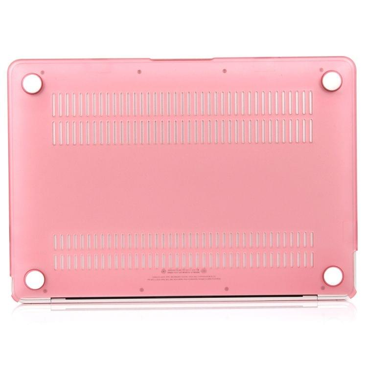 Laptop Matte Style Protective Case for MacBook Air 13.3 inch A1932 (2018)(Pink)