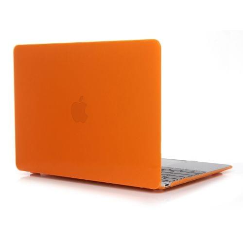 Laptop Crystal Style Protective Case for MacBook Air 13.3 inch A1932 (2018)(Orange)
