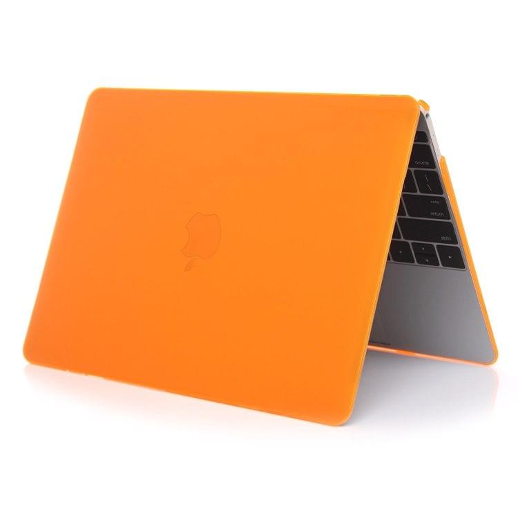 Laptop Crystal Style Protective Case for MacBook Air 13.3 inch A1932 (2018)(Orange)