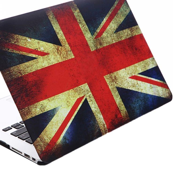 Retro UK Flag Pattern Frosted Hard Plastic Protective Case for Macbook Air 13.3 inch