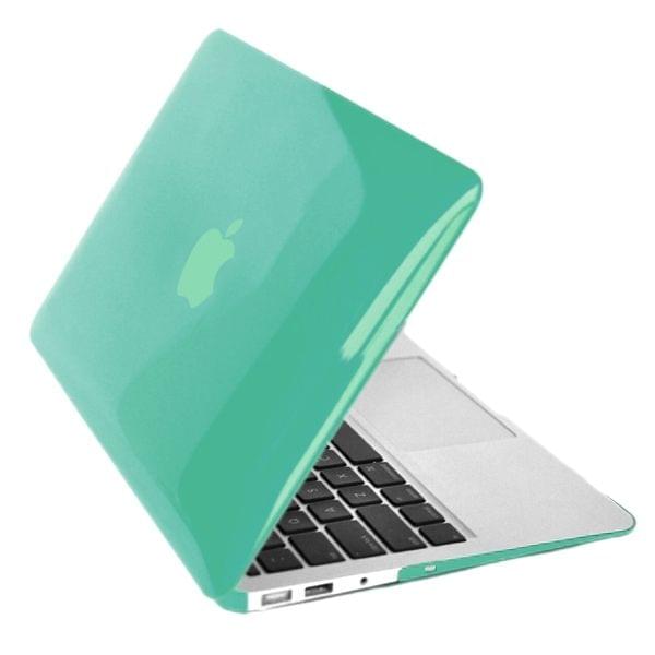 ENKAY for MacBook Air 11.6 inch (US Version) / A1370 / A1465 4 in 1 Crystal Hard Shell Plastic Protective Case with Screen Protector & Keyboard Guard & Anti-dust Plugs(Green)