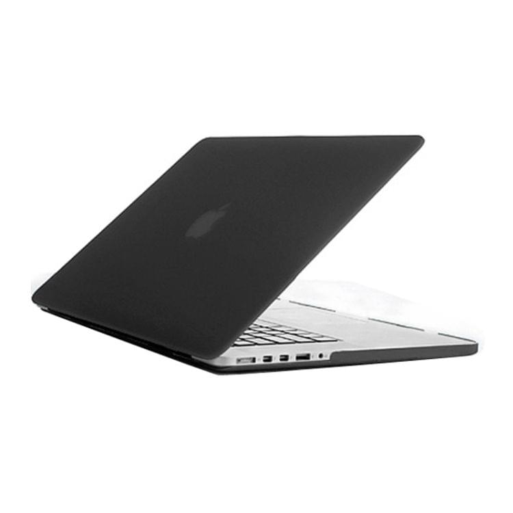 Frosted Hard Protective Case for Macbook Pro Retina 15.4 inch A1398(Black)