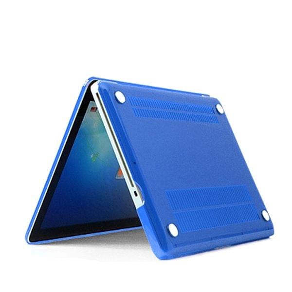 ENKAY for MacBook Pro 15.4 inch (US Version) / A1286 4 in 1 Crystal Hard Shell Plastic Protective Case with Screen Protector & Keyboard Guard & Anti-dust Plugs(Dark Blue)