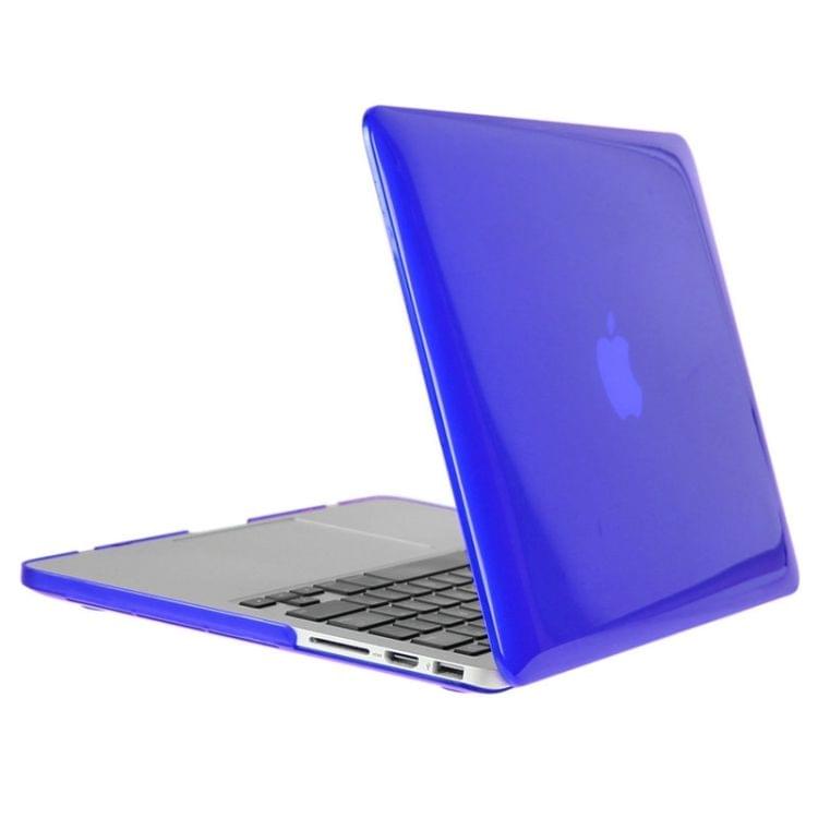 ENKAY for Macbook Pro Retina 15.4 inch (US Version) / A1398 Hat-Prince 3 in 1 Crystal Hard Shell Plastic Protective Case with Keyboard Guard & Port Dust Plug(Dark Blue)