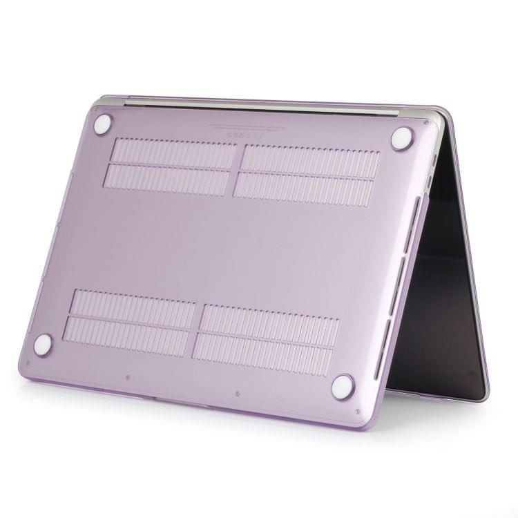 Laptop Crystal Style PC Protective Case for MacBook Pro 13.3 inch A1989 (2018) (Purple)