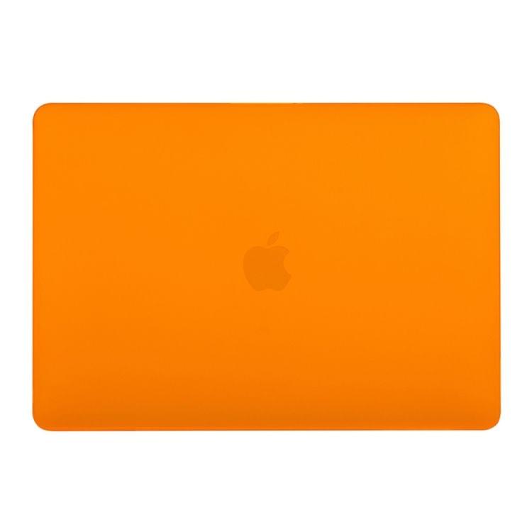 ENKAY Hat-prince 3 in 1 Frostedl Shell + US Version Ultra-thin TPU Keyboard Protective Film + Dust Plug for MacBook Air 2018 A1932 (Orange)