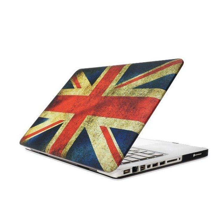 Retro UK Flag Pattern Frosted Hard Plastic Protective Case for Macbook Pro 15.4 inch