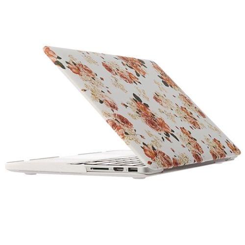 Camellia Pattern Frosted Hard Plastic Protective Case for Macbook Pro Retina 13.3 inch