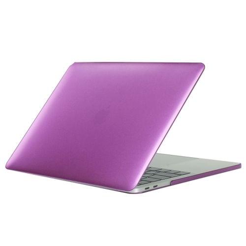 For 2016 New Macbook Pro 13.3 inch A1706 & A1708 Laptop PC + Metal Oil Surface Protective Case (Purple)