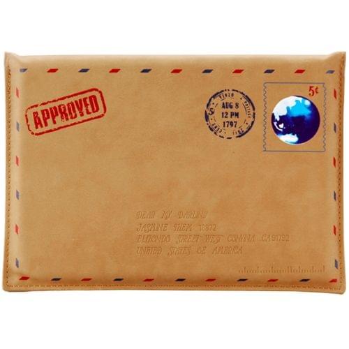 SWISH Universal Envelope Style Earth Stamp Leather Case for Macbook 11.6 / 12 inch, Size: 33.5 x 22 cm