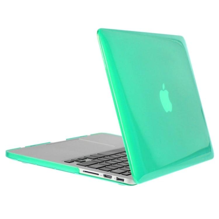 ENKAY for Macbook Pro Retina 13.3 inch (US Version) / A1425 / A1502 Hat-Prince 3 in 1 Crystal Hard Shell Plastic Protective Case with Keyboard Guard & Port Dust Plug(Green)