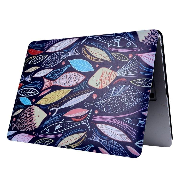For Macbook Pro Retina 13.3 inch (Late 2013 - 2014) A1245 & A1502 / ME865 / ME864 / ME866 / MGX72 / MGX82 Cyprinus Carpio Pattern Laptop Water Decals PC Protective Case