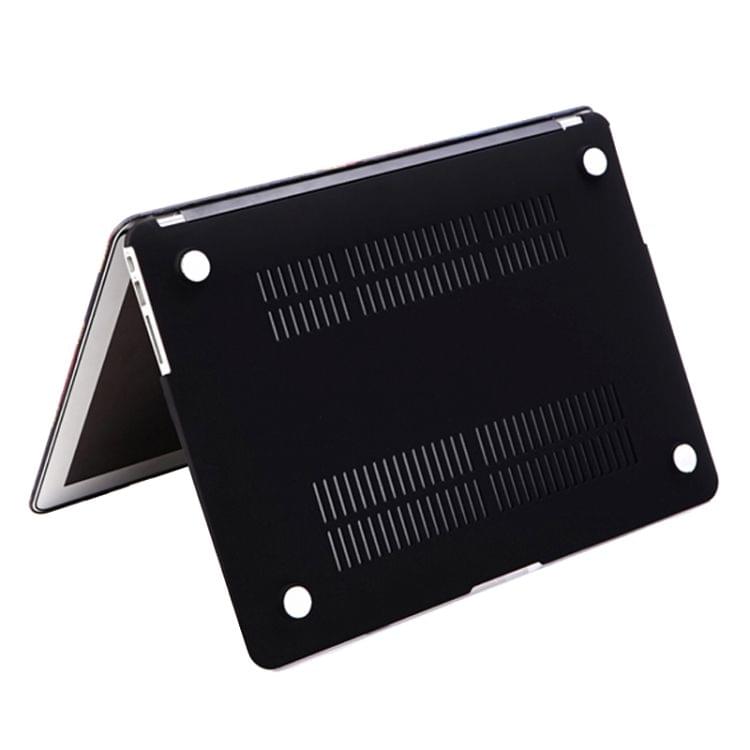 Brown Leopard Print Frosted Hard Plastic Protective Case for Macbook Air 13.3 inch