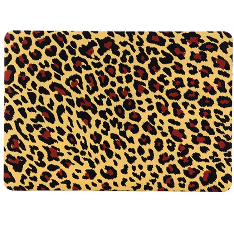 Brown Leopard Print Frosted Hard Plastic Protective Case for Macbook Air 13.3 inch