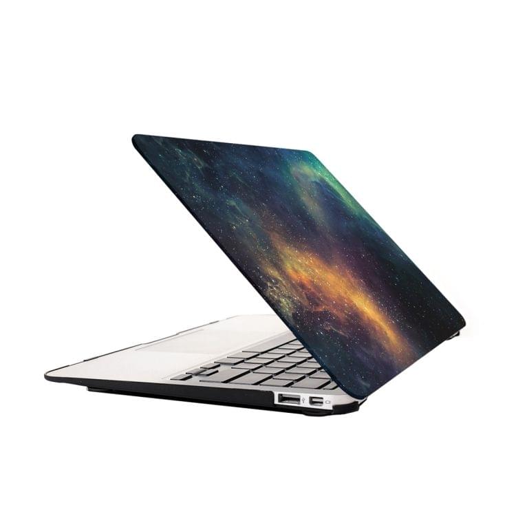 For Macbook Pro 15.4 inch Starry Sky Patterns Apple Laptop Water Decals PC Protective Case(Green)
