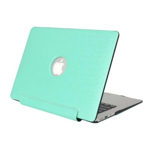 For Macbook Air 13.3 inch Silk Texture Apple Laptop United PU Protective Case(Green)
