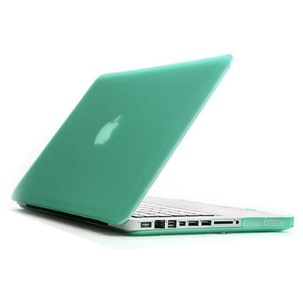 ENKAY for MacBook Pro 13.3 inch (US Version) / A1278 4 in 1 Frosted Hard Shell Plastic Protective Case with Screen Protector & Keyboard Guard & Anti-dust Plugs(Green)