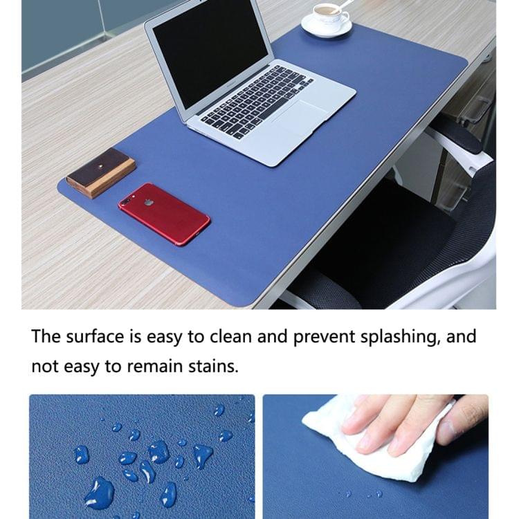 Multifunction Business PVC Leather Mouse Pad Keyboard Pad Table Mat Computer Desk Mat, Size: 90 x 45cm(Black)