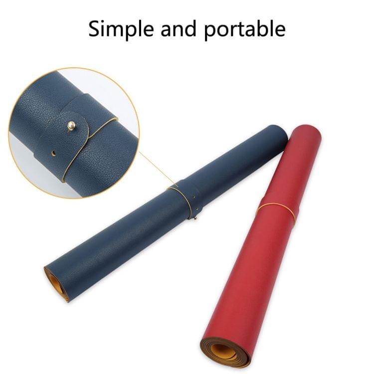Multifunction Business Double Sided PVC Leather Mouse Pad Keyboard Pad Table Mat Computer Desk Mat, Size: 90 x 45cm(Black Red)
